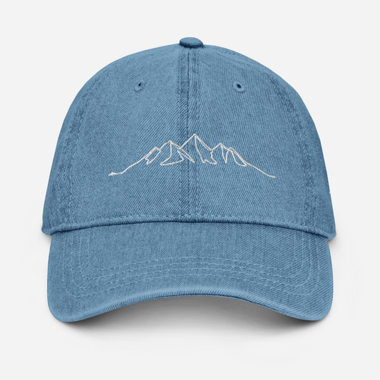 Summit Journal baseball cap with mountain silhouette