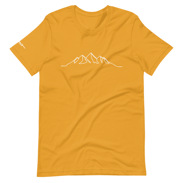 Tシャツ・カットソー T-SHIRT WITH MOUNTAIN LOGO unisex-staple-t-shirt-mustard-